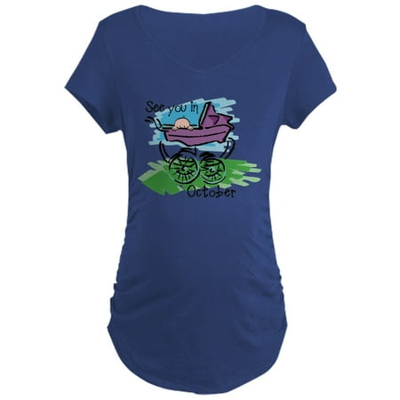 

CafePress - See You In October Maternity T Shirt - Maternity Dark T-Shirt