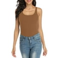 thumbnail image 1 of Débardeur pour Femme avec Soutien-Gorge Intégré, Camisole à Larges Bretelles Ajustables, Tricot de Coton, 1 of 6
