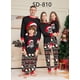 thumbnail image 3 of Conjunto de pijama de otoño e invierno para el hogar, nuevo conjunto de gorro navideño con estampado del alfabeto, traje para padres e hijos, 3 of 4