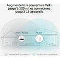 thumbnail image 4 of Repetidor WiFi Amplificador WiFi Blanco, Extensor WiFi hasta 120㎡, Repetidor WiFi potente con puerto Ethernet, Compatible con todas las cajas internas, 4 of 5