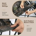 thumbnail image 4 of REDCAMP Oversized Hunting Chairs for Blinds with Thickened Cotton, Portable Folding Camo Padded Camping Chairs for Adults Hunting Seats with Hard Arms for Outside Outdoor, Camouflage, 4 of 18