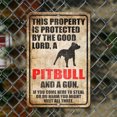 thumbnail image 2 of Placa Metal Vintage Advertencia Perro Pintura Hierro Rectangular Arte La Pared Decor20x30cm, 2 of 9