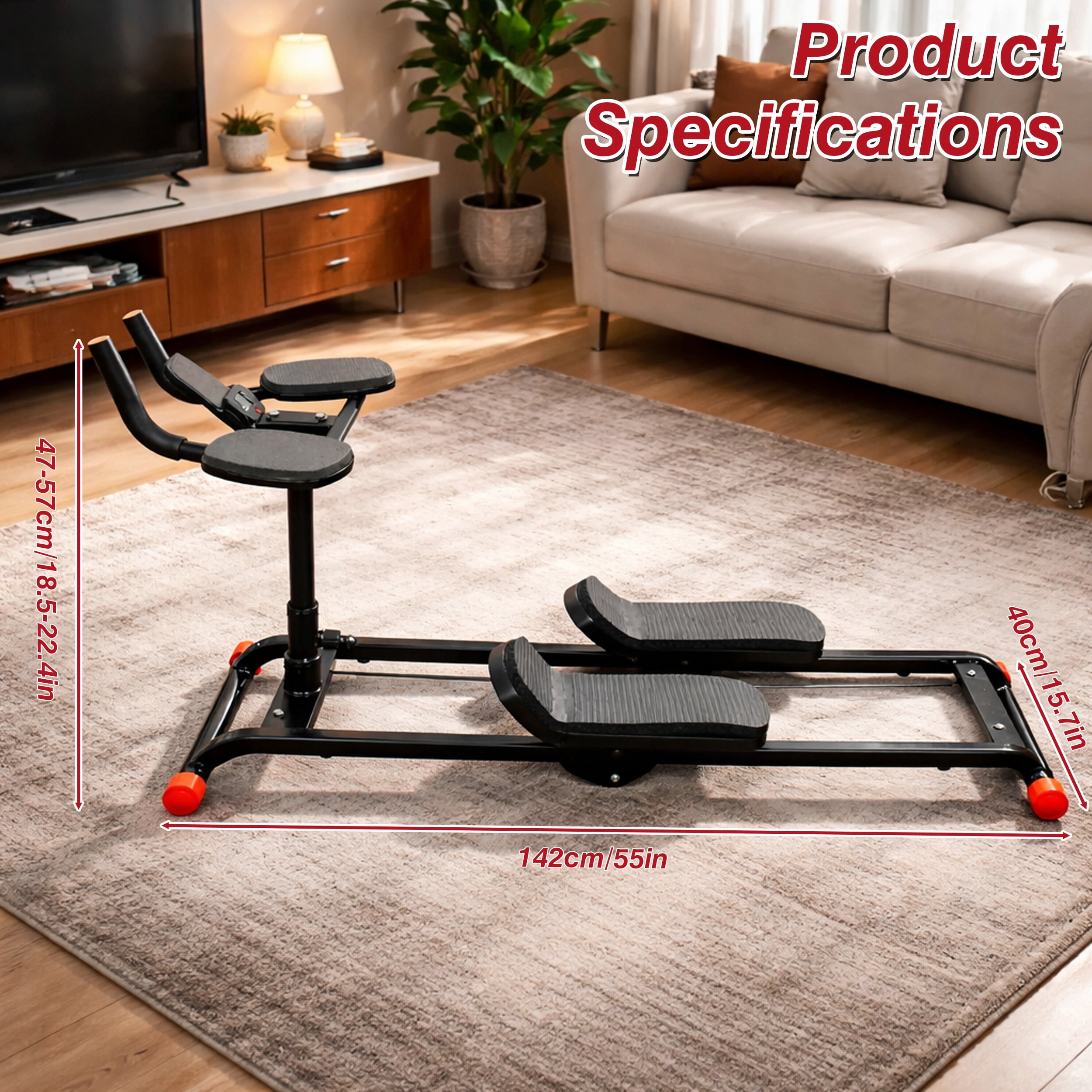 Primal Crawl & Spine Twist and Stretch Trainer – Full Body Low-Impact Cardio Machine with Adjustable Hand Grips, Knee Support & Steel Frame | Home Gym Equipment