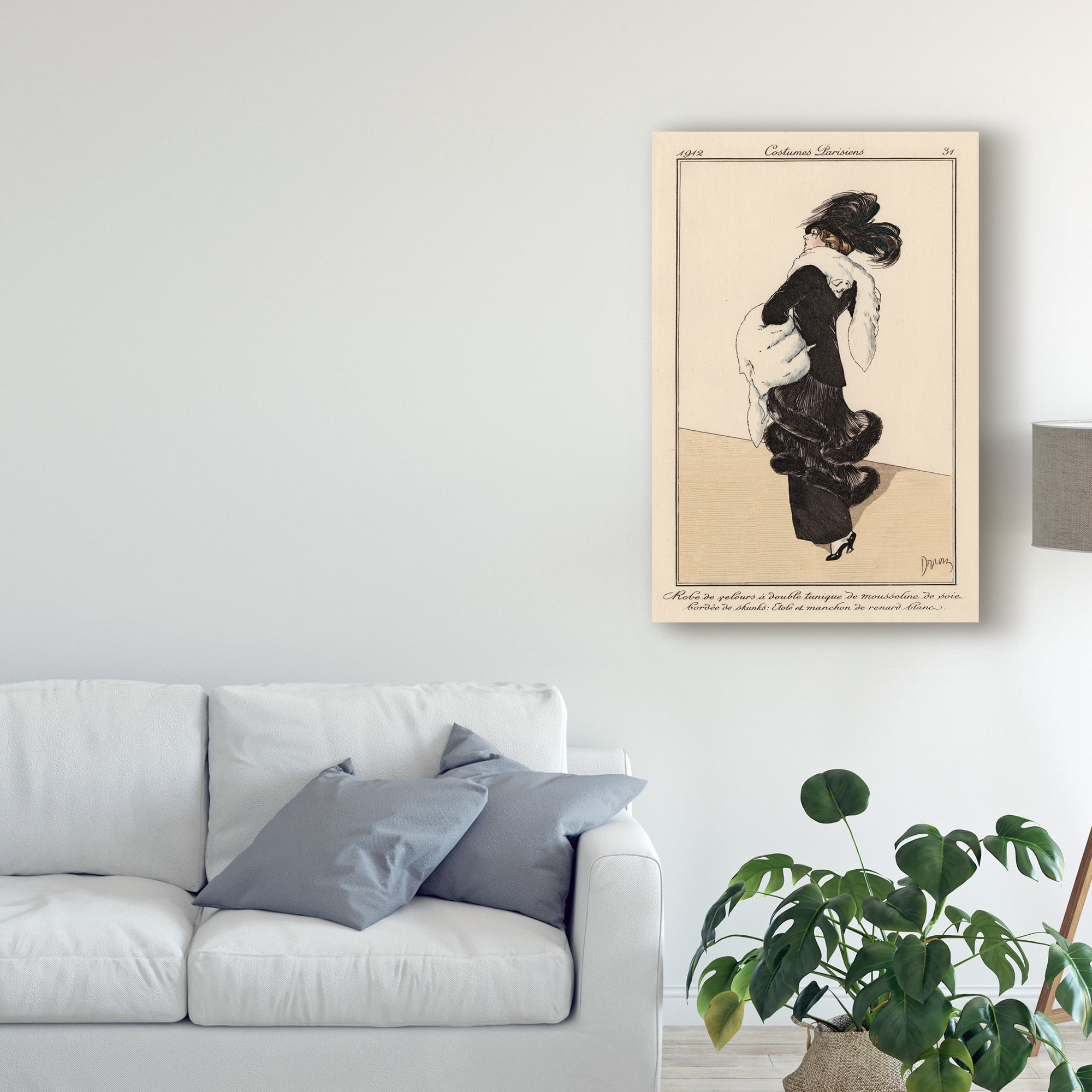 Unknown 'Vintage French Fashion I' Canvas Art