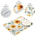 thumbnail image 3 of Yayeee Dish Drying Mat for Kitchen Counter 18"x24" Microfiber Absorbent Pad, Sunflowers and Leaves Pattern, 3 of 7
