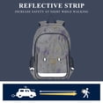 thumbnail image 5 of FORMRS Unisex School Backpack 17" Student Travel Bag with Laptop Compartment, Purple Floral Rabbit, 5 of 7