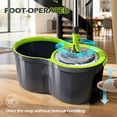 thumbnail image 4 of Pedal Spin Mop and Bucket with Wringer Set,EasyWring Microfiber Mop with 3 Mop Pads,360 ° Spinning Floor Cleaning System - Home & Office, 4 of 8