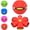 Red, variant on Magic Ball,Magic Meta Ball with 6 LED Lights,Dual Form Freely Switchable Magic Bouncing Ball for Indoor & Outdoor (Pink)
