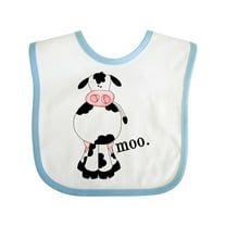 Inktastic Cow-moo. Boys or Girls Baby Bib
