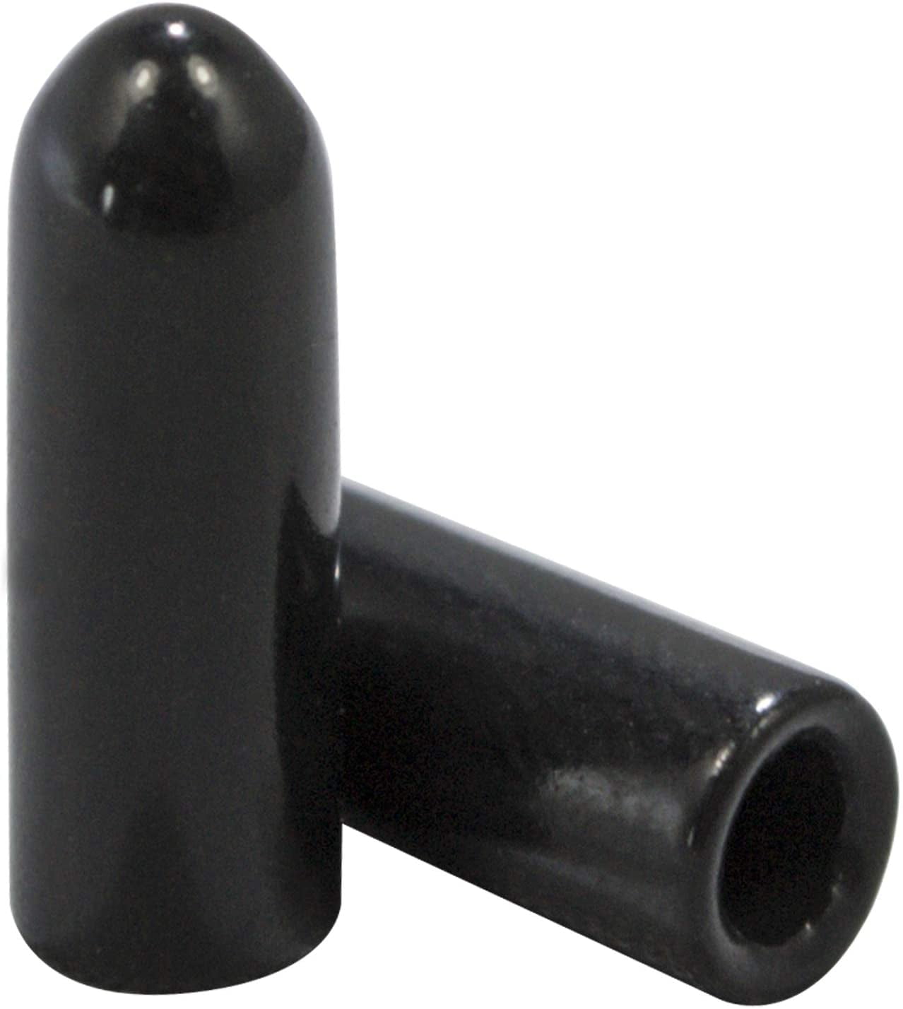 Masking Caps Flexible PVC-Black 1 1/4" Vinyl Tube Caps Round Tubing End Caps 