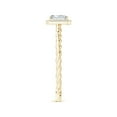 thumbnail image 3 of ANGARA Natural Diamond Halo Twisted Shank Engagement Ring in 14K Yellow Gold for Women (Size-5x3mm| Color-H| Clarity-SI2) | April Birthstone, Anniversary Jewelry Gift for Women | Natural Diamond Ring, 3 of 8