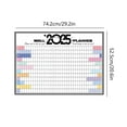 Txmfgh 2025 Yearly Calendar Planner with Large Note Sections, Durable