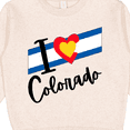 thumbnail image 3 of Inktastic I Love Colorado with Heart Flag Toddler Sweatshirt, 3 of 4