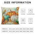 thumbnail image 5 of Fall Maple Leaves Pillow Covers  Teal Orange White Green Pumpkins Decorative Couch Pillow Cases  Autumn Thanksgiving Throw Pillows Farm Decor For Room Porch Patio Couch Outdoor, 5 of 5