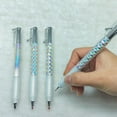 thumbnail image 2 of Crunchy Sensory Pen, Geometric Metal Crinkle Pen Fidget, Smooth Writing, Ergonomic Design for Journaling & Office Supplies, Compact Travel-Friendly Ink Pens, 2 of 6