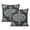 Boho Abstract Green-32, variant on Artistic Home Accent: Set of 2, 16x16 Retro Floral Mandala Compass Bohemian Decorative Pillows.