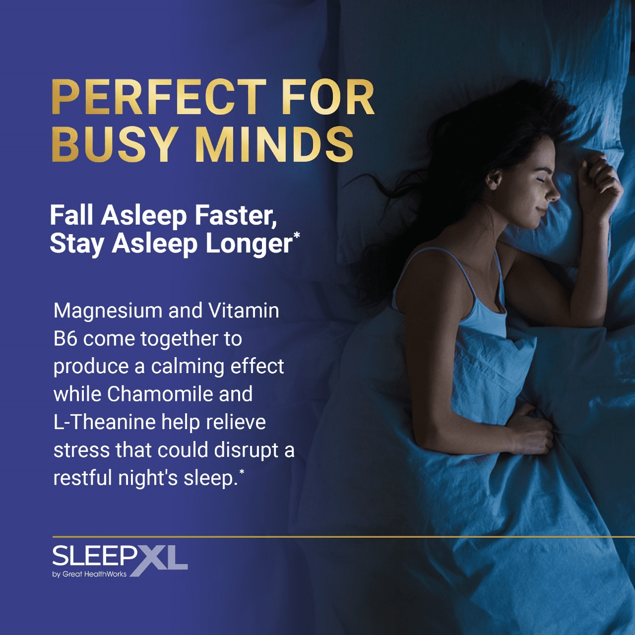 SleepXL: Fast-Acting Sleep Aid, 5 Key Ingredients, 60 Vegan SleepXL: Fast-Acting Sleep Aid, 5 Key Ingredients, 60 Vegan