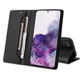 thumbnail image 2 of Compatible WIth Samsung Galaxy S20 FE Wallet Case,Magnetic Closure,Flip Folding Kickstand,With Card Slots,[RFID Blocking],With Shoulder Strap&Lanyard,PU Leather+TPU Shockproof Phone Case,Black, 2 of 9