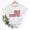 006 White, variant on Hvot&aat Women's "4th of July" T-Shirt Patriotic American Flag Print Short Sleeve Crew Neck Casual Tee