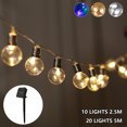 thumbnail image 3 of Muyoka Pluokvzr 5 metros 20 LED Luces de cadena solares para exteriores 2 modos Luces de cadena para exteriores Luces de hadas solares impermeables para jardín, patio, cerca, vacaciones, fiestas, deco Muyoka Hogar, 3 of 7
