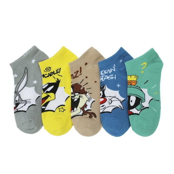 Looney Tunes Bugs Bunny and Character Women's 5-Pack Ankle Socks