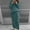Mint Green, variant on Clothes Sets for Women 2 Piece Women's Round Neck Long Sleeved Wide Leg Pants Color Slit Loose Fitting Fashionable Sweater Set