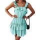 thumbnail image 2 of Txlixc Vestido de Mujer con Hombros Descubiertos, Color sólido, sin Mangas, con Volantes, de Longitud Media, para Fiesta, Club Txlixc Home Furnishing, 2 of 5