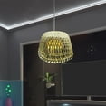 thumbnail image 3 of de luz colgante de bambú tejida de estilo retro hecha a mano para comedor Cubierta de linterna de techo Material premium Reempzo rústico a prueba de polvo B Colco Pantalla de lámpara, 3 of 8