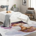 thumbnail image 4 of Giraffe Rug for Living Room - 4x5 Washable Rug, Cute Cartoon Animal Balloon Cozy Non Slip Machine Washable Rugs, Girls Kids Soft Low Pile Large Area Rug for Bedrooms Dining Room College Dorm, 4 of 7