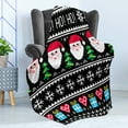 thumbnail image 4 of Christmas Soft Flannel Fleece Blanket, Nordic Norwegian Traditional Retro Patterns Hearts Snowflakes Santa Trees Print, Cozy Plush for Indoor and Outdoor Use, 70" x 90", Multicolor, by Ambesonne, 4 of 5