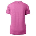 thumbnail image 3 of Women's Cutter & Buck  Light Pink New York Yankees Forge Heathered Stretch Blade Top, 3 of 3