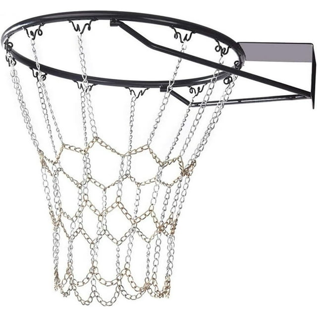 Basketball Net, Metal Basketball Net, Basketball Net Replacement, Standard Durable Galvanized Basketball Net For Indoor Basketball Court, Campus Basketball Court