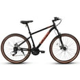 thumbnail image 5 of 24 Inch Mountain Bike for Teenagers, High Carbon Steel Frame, Disc Brakes, Durable Design, Brown Edge Tires, Ideal for School Commuting, 5 of 9