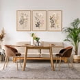 thumbnail image 3 of Hieng Botanical Flower Canvas Wall Art Set Of 3, Modern Nature Wildflower Wall Decor, Rustic Floral Wall Painting, Vintage Flowers Art Prints For Bedroom Living Room Office Decor (12X16 Inch), 3 of 5