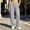 *Gray, variant on ClodeEU Women's High Waisted Stretch Straight Leg Cargo Pants with Pockets ,Casual Yoga Work Trouser Army Green,Women's Plus L
