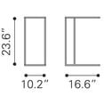 thumbnail image 2 of Mesa Lateral Kessa Muebles Atom Rojo, 2 of 9