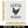 thumbnail image 2 of Farm Fresh Eggs Chicken with Hen and Stars DIY Cookie Wall Craft Stencil - 3.5 Inch, 2 of 5