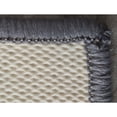 thumbnail image 5 of Deerlux Modern Living Room Area Rug with Nonslip Backing, Geometric Gray and Orange Trellis Pattern, 5 of 6