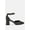 Black, variant on Taznia Glitter Block Heel Sandals
