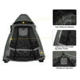 thumbnail image 4 of Little Donkey Andy Women's Warm Windproof Ski Insulated Jacket Water Repellent Winter Snowboarding Snow Coat With Detachable Hood Charcoal Gray L, 4 of 7