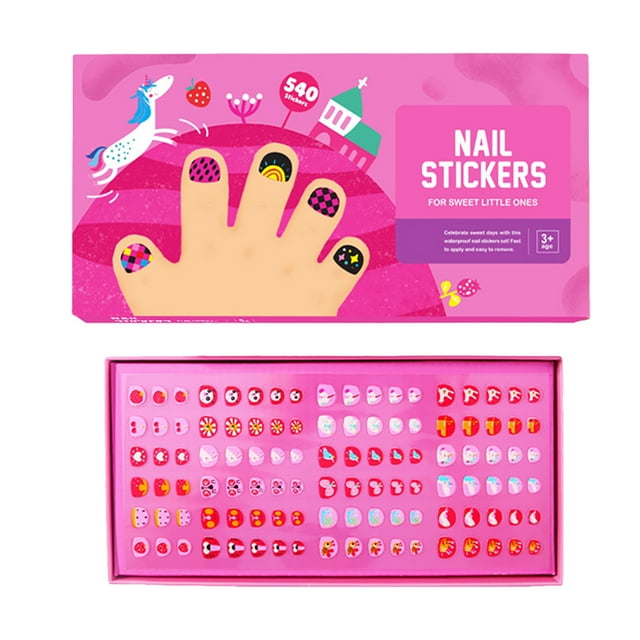 Nail Sticker Set Waterproof Cartoon Nail Decals Nail Art Decoration for Boy Girl