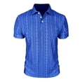 thumbnail image 7 of Timoontee Men's Short Sleeve Basic T Shirt Breathable Fabric Moisture Wicking Lapel Collar V Neck For Daily Blue XL, 7 of 7