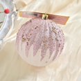 thumbnail image 3 of Bolas de adornos navideños 6X Bolas de árbol de Navidad de oro rosa Adornos de recuerdo navideño Decoración irrompible para árbol de Navidad, 3 of 4