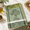 L'olivier Vert (the Green Olive Tree), variant on Chachacha Pop (Cat Pop Art) Jacquard Damask Weave Cotton Kitchen Towel
