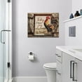 thumbnail image 6 of Farmhouse Chicken Wall Decor Rustic Rooster Pictures Wall Art country Canvas Painting Modern Home Framed Artwork For kitchen Bathroom Bedroom 12"X16", 6 of 6