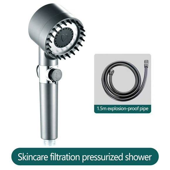 Rbaofujie Shower System Household Bath Bathroom Shower Supercharged Household Bath Shower Super Strong Rain Shower Head Adjustables Pressure Sprinkler Rain Shower Head