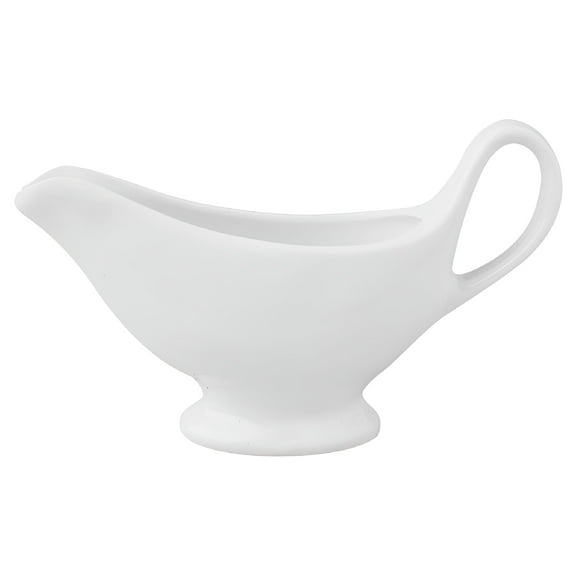 ACDANC Ceramic Gravy Boat with Handle - 150ML White Porcelain Sauce Serving Bowl