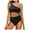 Black, variant on RUTAYY Women One Shoulder Monokini Swimsuit For Women Bathing Suits Full Coverage Keyhole Swimwear Pool Beachwear