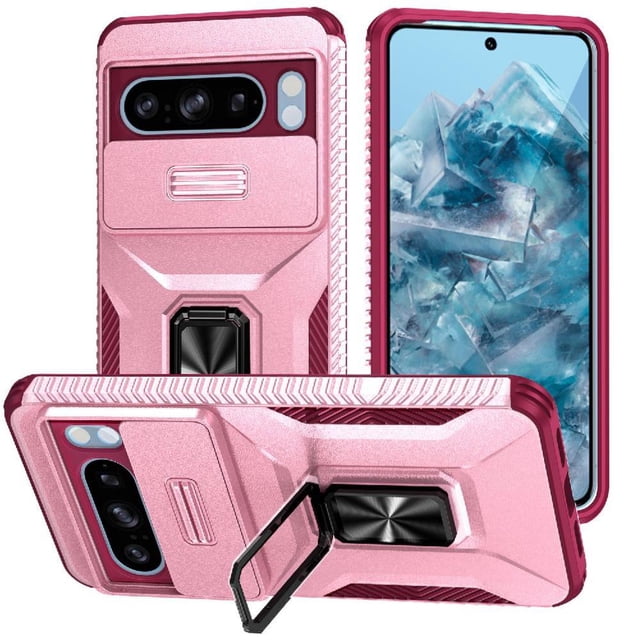 Case for GANGXUN Google Pixel 8 Pro -Dual Protection, Holder, Magnetic Function for Car