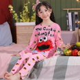 thumbnail image 1 of Pijamas para niños, conjunto de ropa para el hogar de manga larga para niñas de estilo coreano, ropa fina para aire acondicionado para bebés, ropa para niños de primavera y otoño, 1 of 2